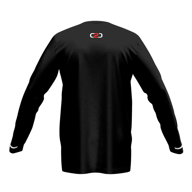 Nets SlimFit HP Long Sleeve Warmup Shirt Design Your Own Custom - Image 3
