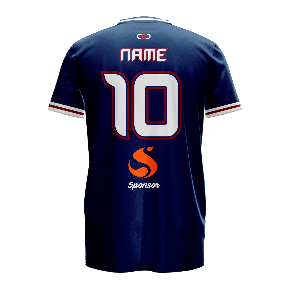 PSG Core Soccer Jersey Insert V Neck Design Your Own Custom - Image 3