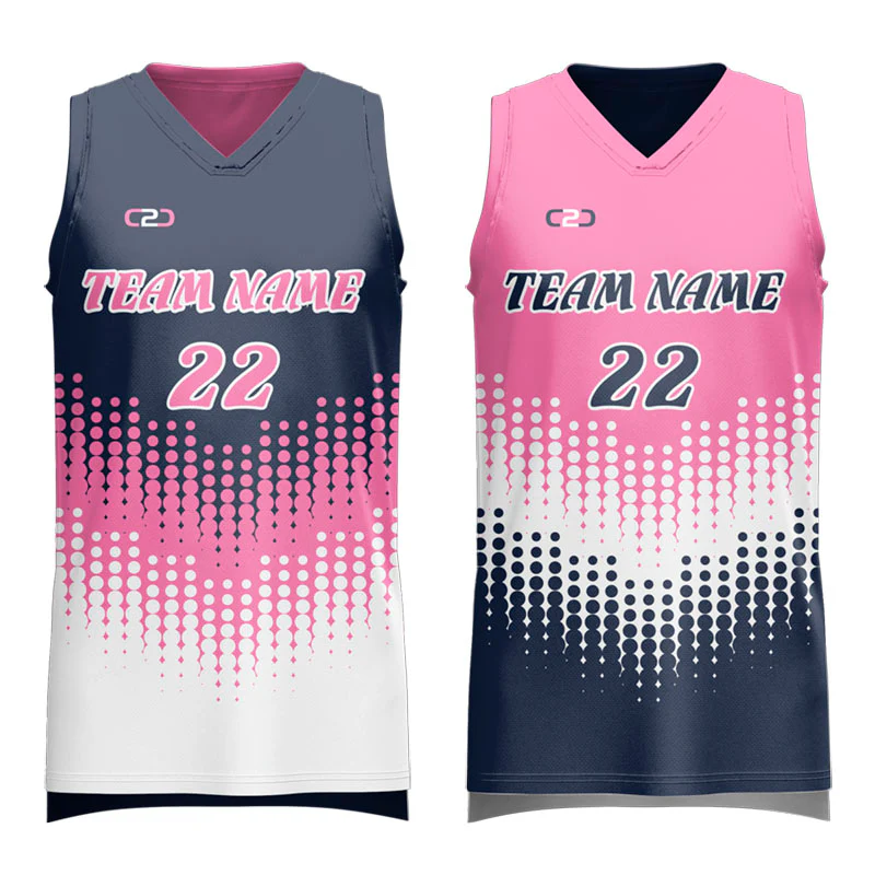 Custom Drip Reversible Slimfit Hp V Neck Basketball Singlet