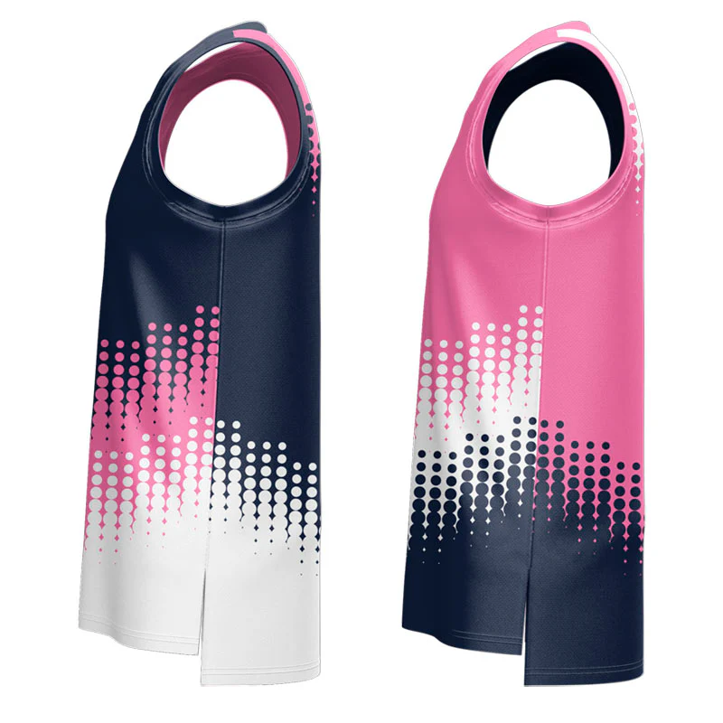 Custom Drip Reversible Slimfit Hp V Neck Basketball Singlet - Image 3