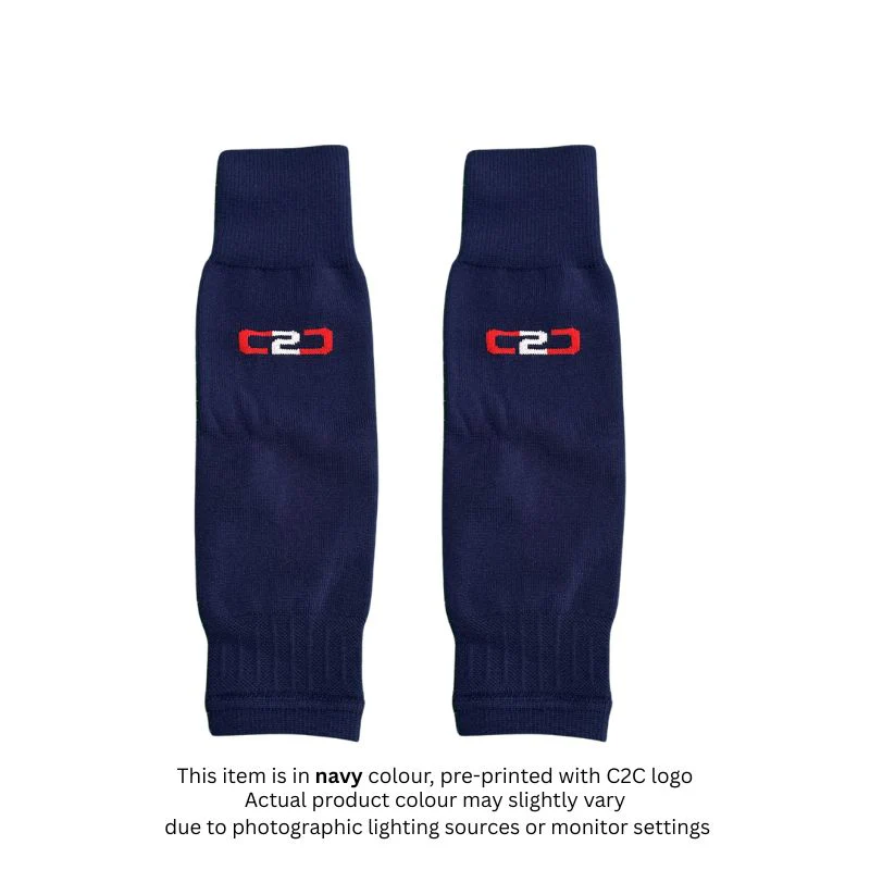 C2C Football Footless Socks Navy - Image 3