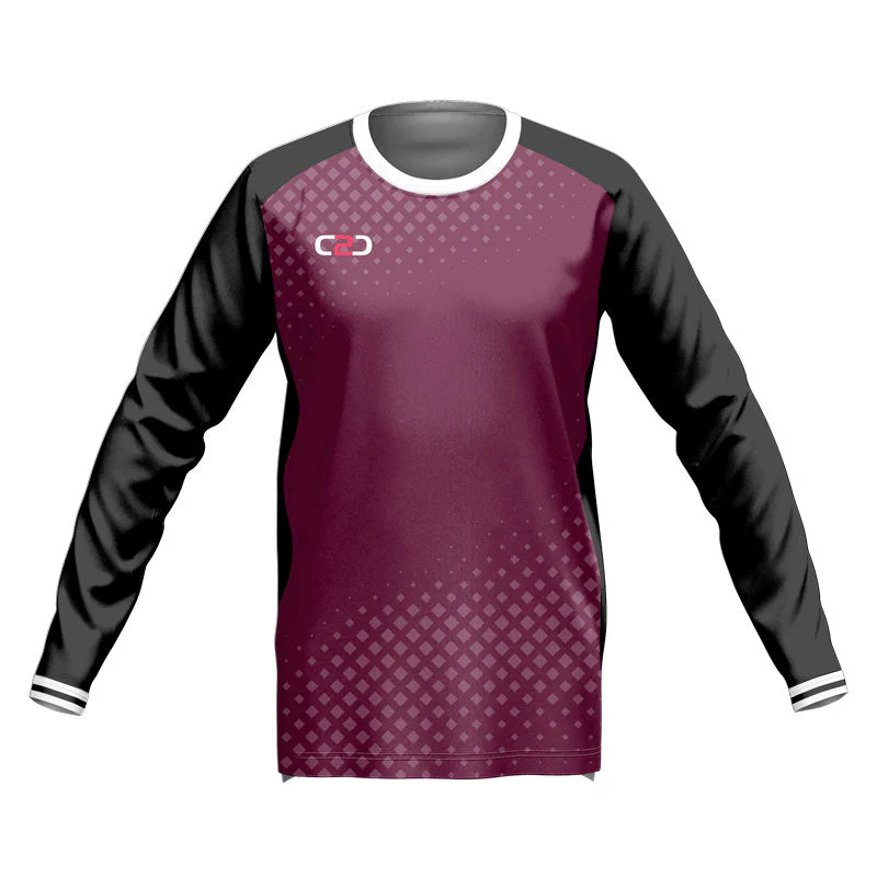 CRIMSON Shirt SlimFit HP Long Sleeve Warmup Design Your Own Custom