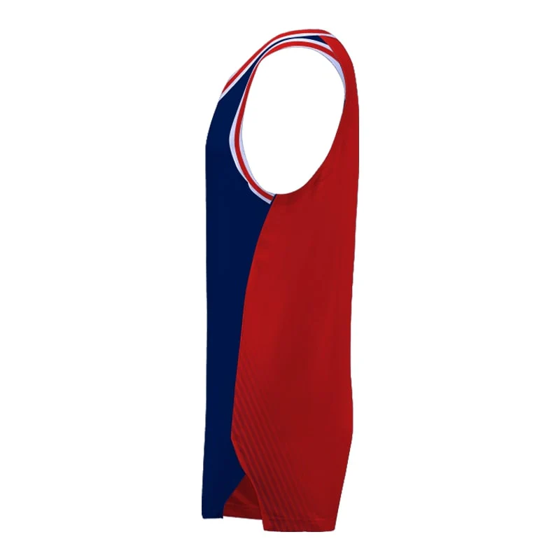 Custom Two Tone Slimfit Hp Split Basketball Singlet - Image 2