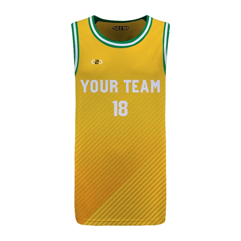 Custom Sonics Icon Slimfit Hp Split Basketball Singlet