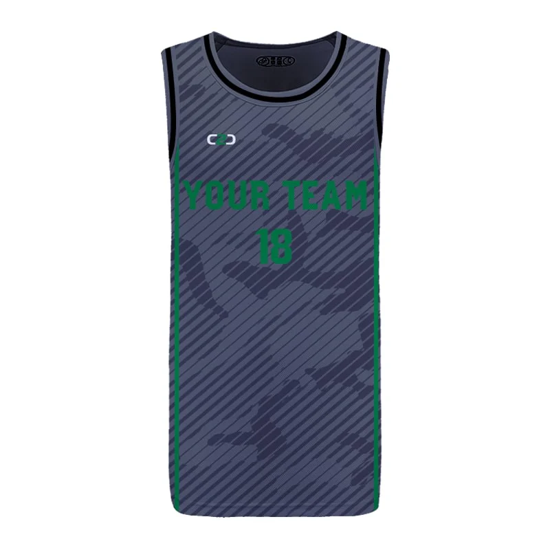 Custom Camo Slimfit Hp Split Basketball Singlet