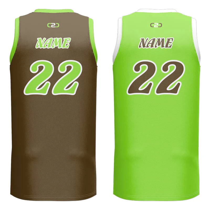 Custom Carolina Reversible Slimfit Hp V Neck Basketball Singlet - Image 2