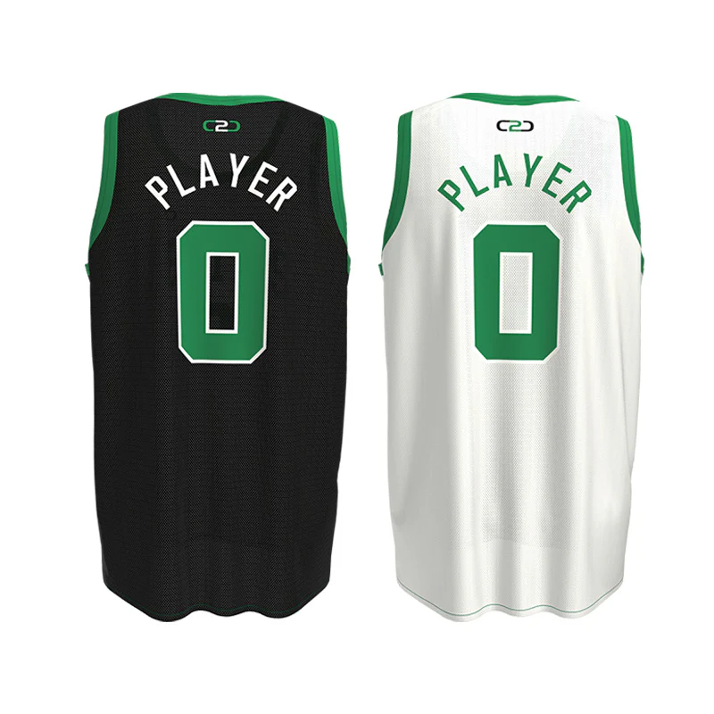 Custom Celtics-Inspired Core Reversible Basketball Singlet - Image 3