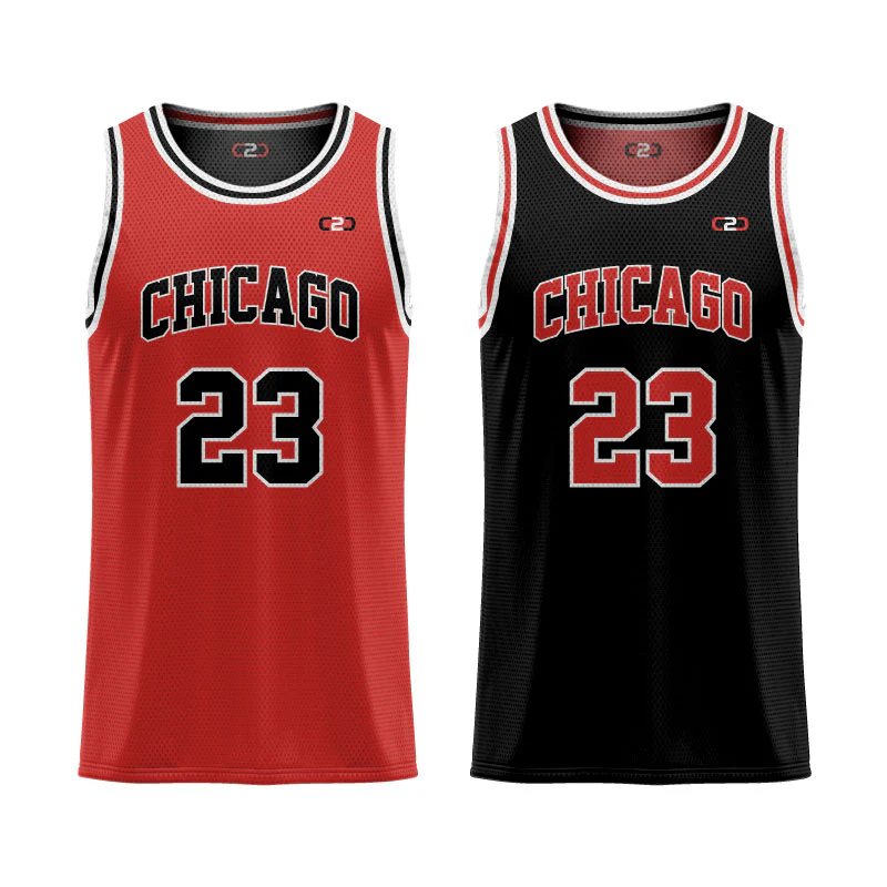Custom Chicago Inspired Core Reversible Basketball Singlet