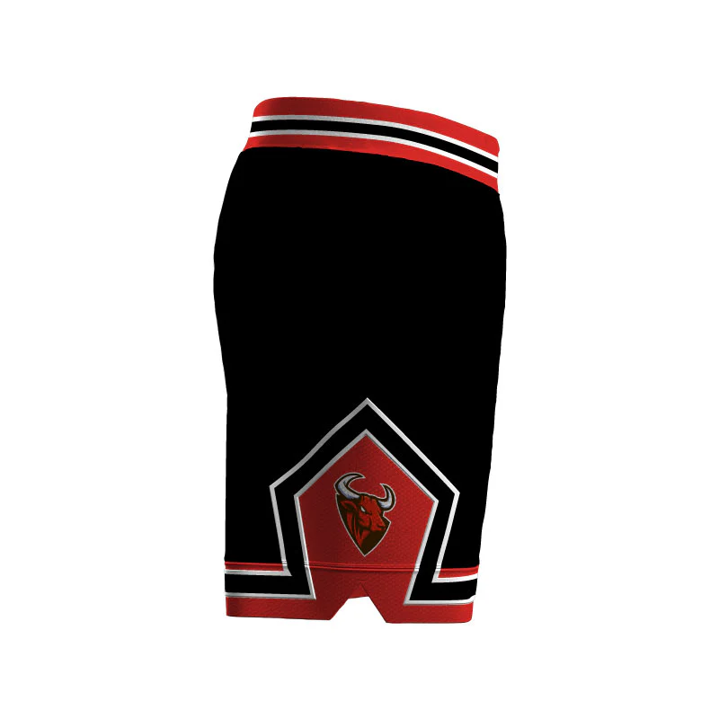 Chicago Deluxe Core Black Basketball Shorts Pockets Plus Lining Design Your Own Custom - Image 3