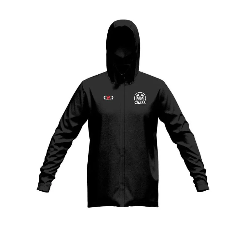 Coach Crabb Glide SlimFit HP Tech Zip Hoodie Black