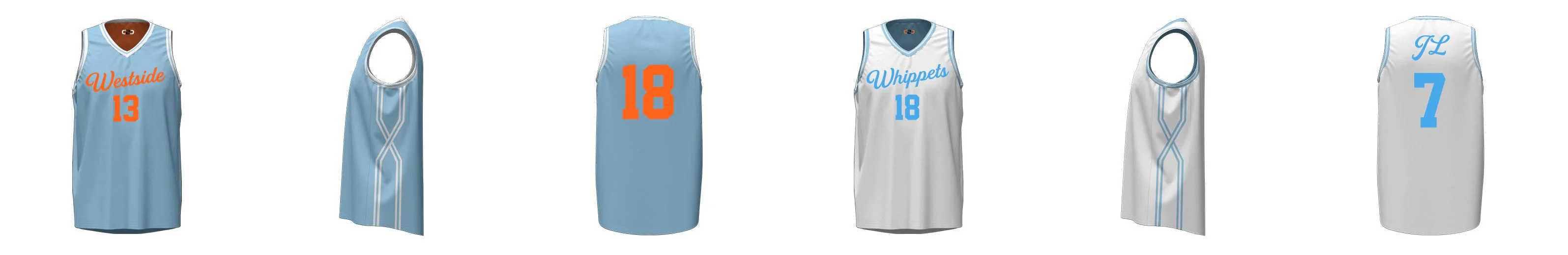 Crossover Core V Reversible Side Panel Basketball Singlet Design Your Own Custom