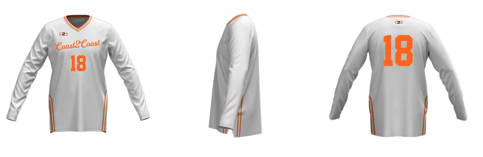 Crossover SlimFit HP Long Sleeve V Neck Warmup Shirt Design Your Own Custom