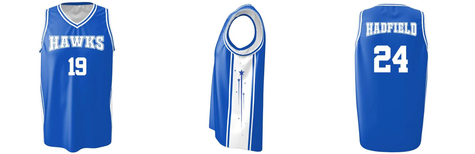 Custom Blue Core Basketball Singlet