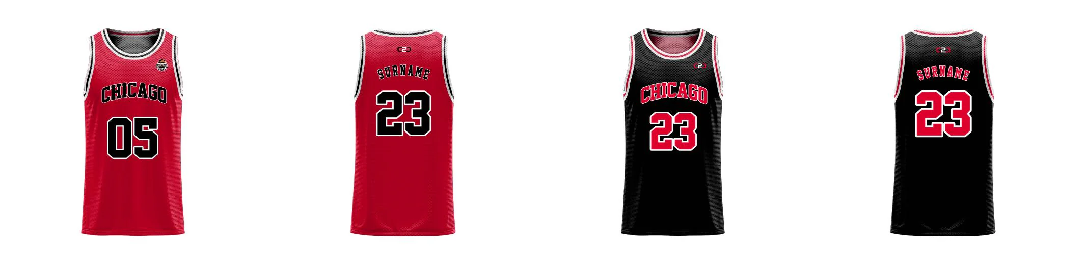 Custom Chicago Inspired Core Reversible Basketball Singlet
