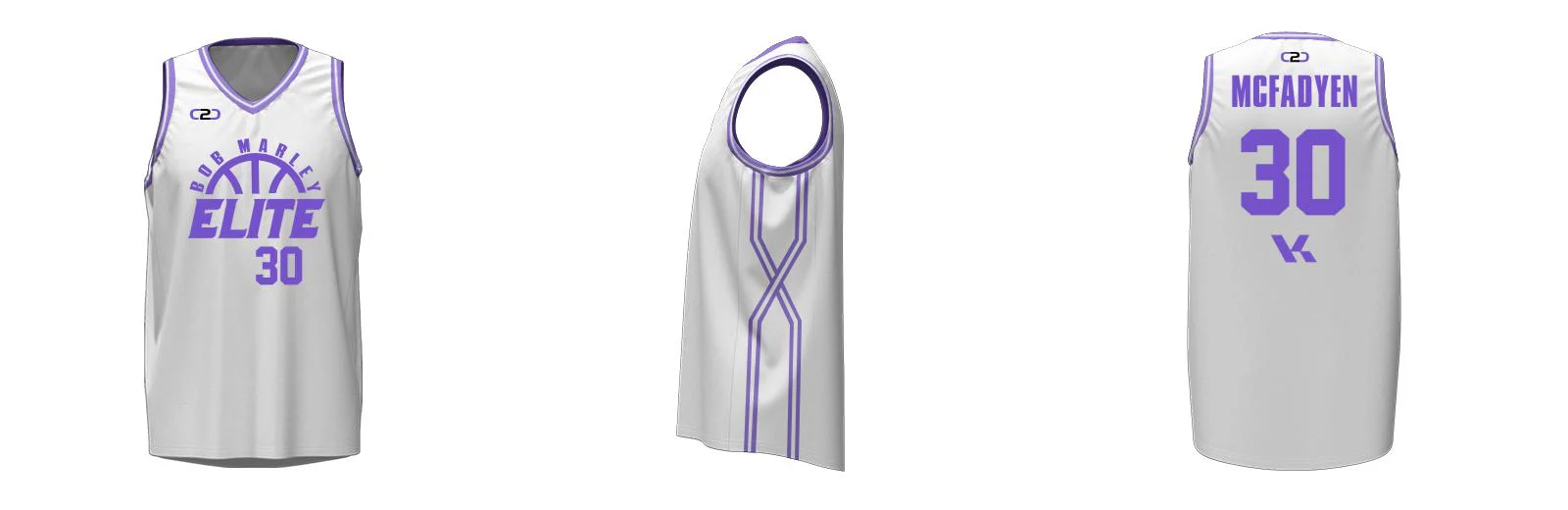 Custom Crossover Core V Side Panel Basketball Singlet