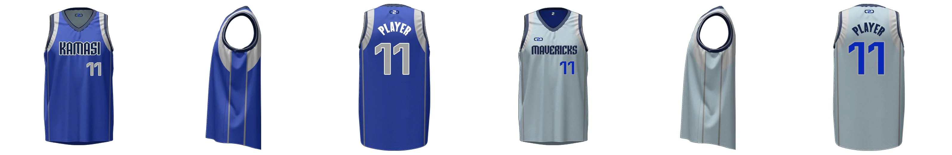 Custom Mavericks Core V Reversible Basketball Singlet