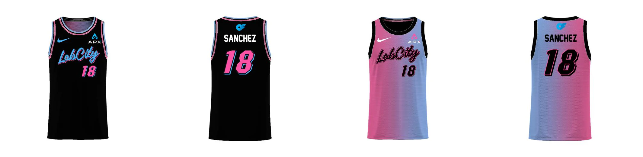 Custom Miami Gradient Core Reversible Basketball Singlet