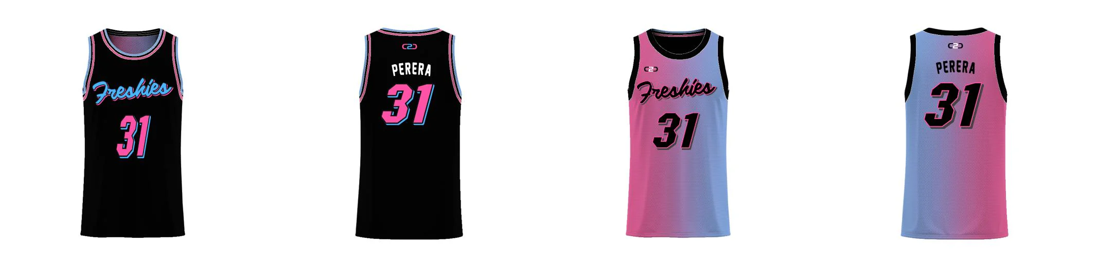 Custom Miami Gradient Core Reversible Basketball Singlet