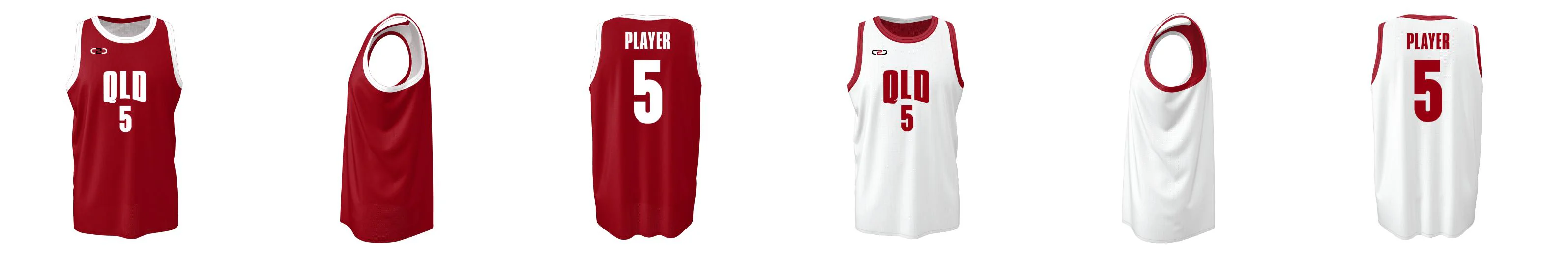 Custom Qld Core Reversible Basketball Singlet