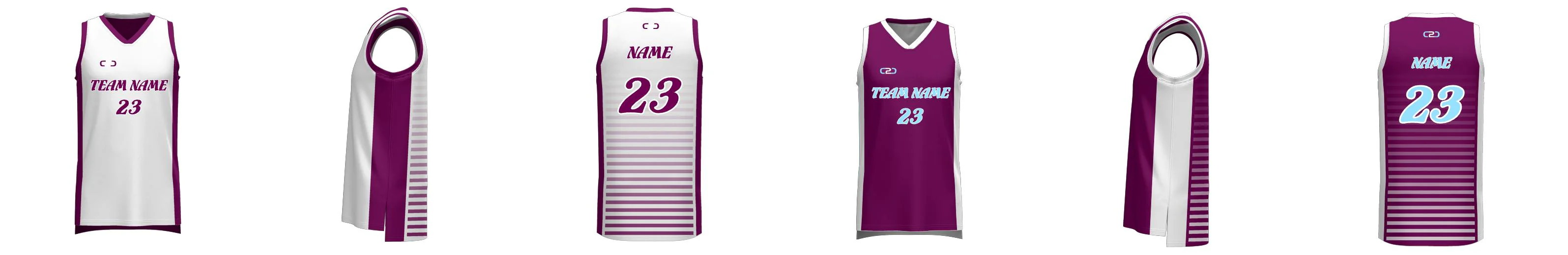 Custom Racing Reversible Slimfit Hp V Neck Basketball Singlet