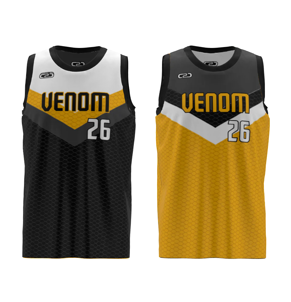 Custom Venom Core Reversible Basketball Singlet Design Your Own - Image 3
