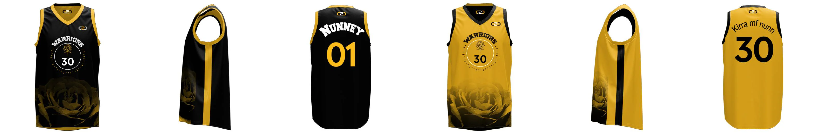 Custom Warriors City Core V Reversible Basketball Singlet