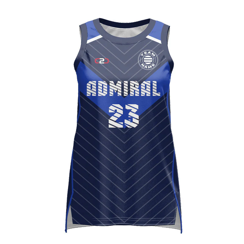 Custom Admiral Ladies Slimfit Hp Split Basketball Singlet