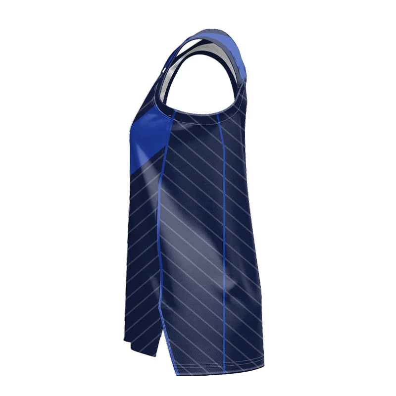 Custom Admiral Ladies Slimfit Hp Split Basketball Singlet - Image 2