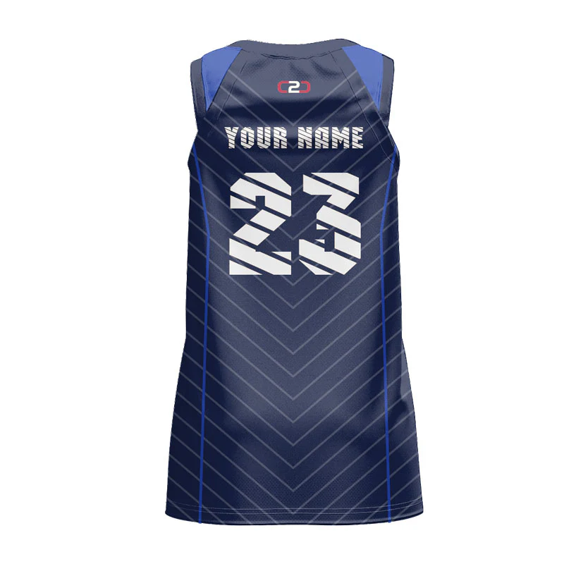 Custom Admiral Ladies Slimfit Hp Split Basketball Singlet - Image 3