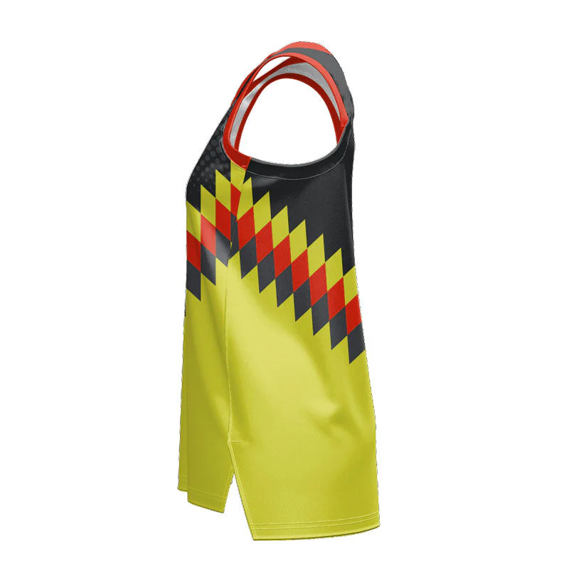 Custom Commander Ladies Slimfit Hp Split Basketball Singlet - Image 2