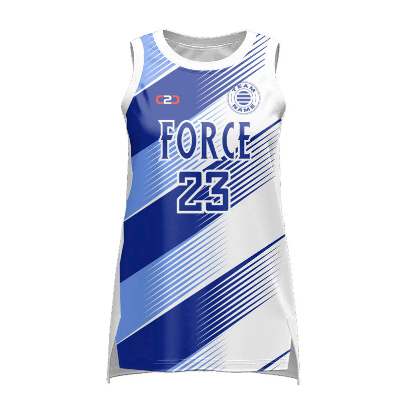 Custom Force Ladies Slimfit Hp Split Basketball Singlet