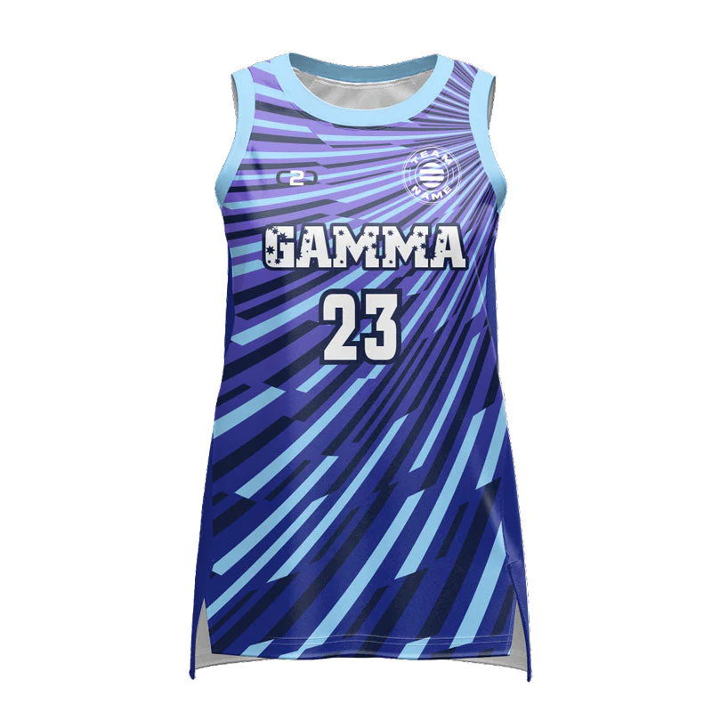 Custom Gamma Ladies Slimfit Hp Split Basketball Singlet