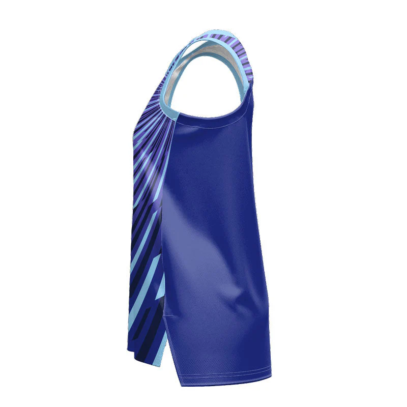 Custom Gamma Ladies Slimfit Hp Split Basketball Singlet - Image 2