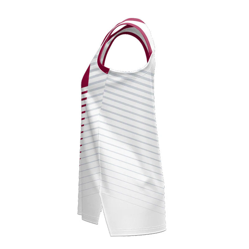 Custom Pivot Ladies Slimfit Hp Split Basketball Singlet - Image 2