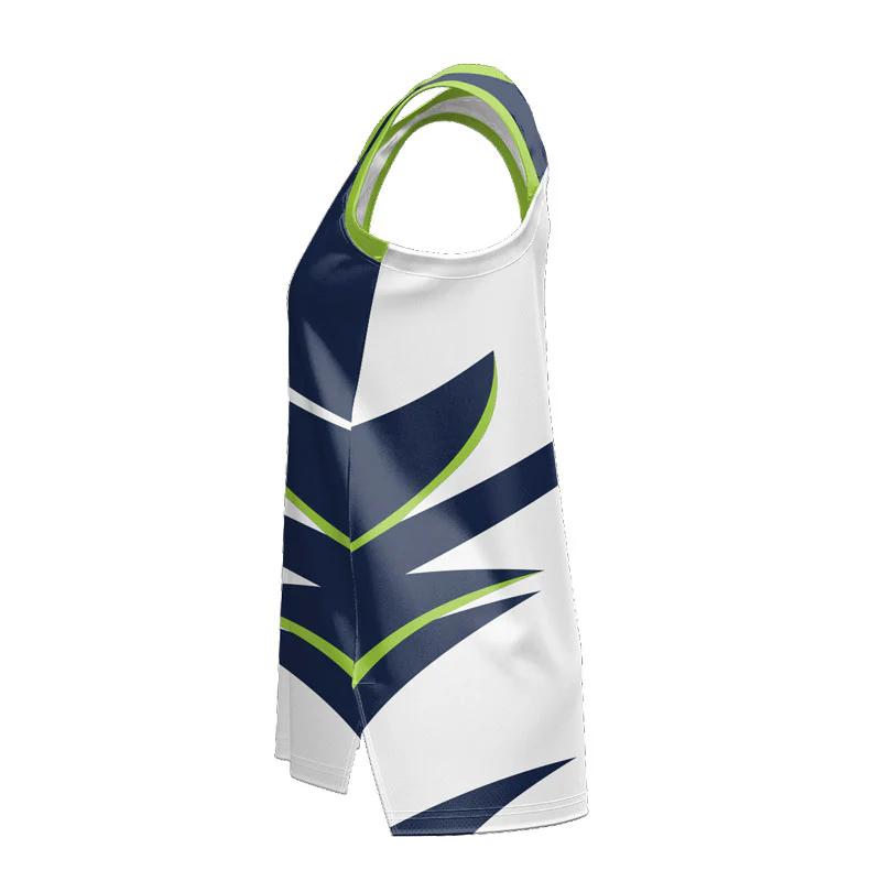 Custom Skirmish Ladies Slimfit Hp Split Basketball Singlet - Image 2