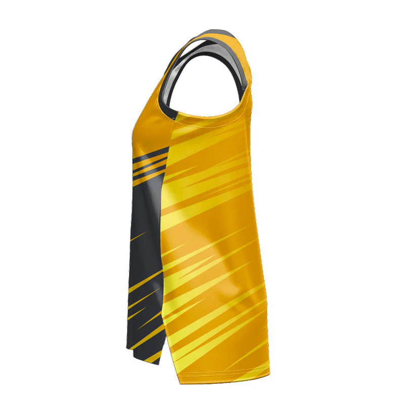 Custom Slasher Ladies Slimfit Hp Split Basketball Singlet - Image 2