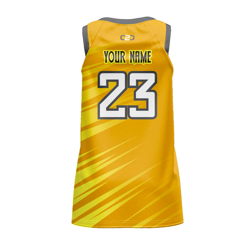 Custom Slasher Ladies Slimfit Hp Split Basketball Singlet - Image 3