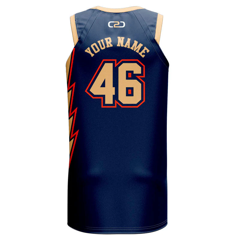 Custom The Bay Slimfit Hp Split Basketball Singlet - Image 3