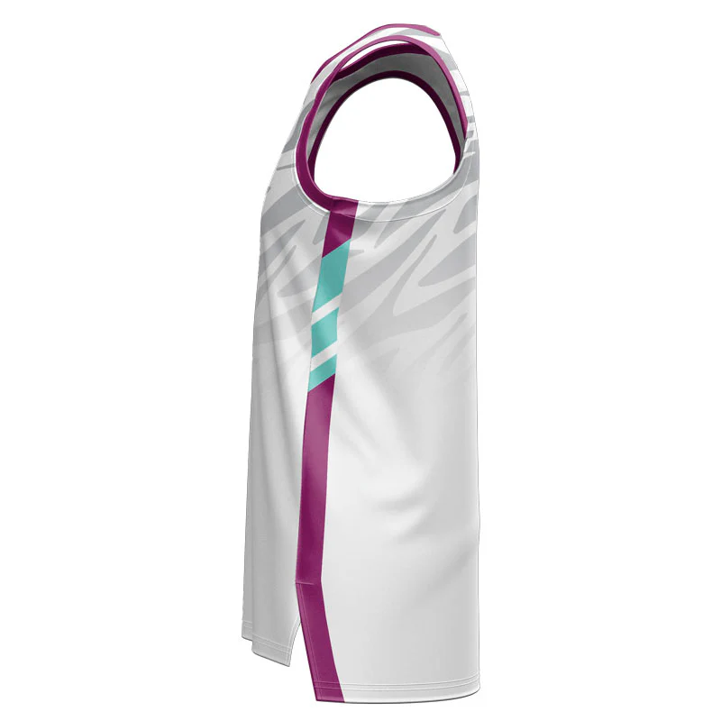 Custom Tigers Slimfit Hp Split Basketball Singlet - Image 2