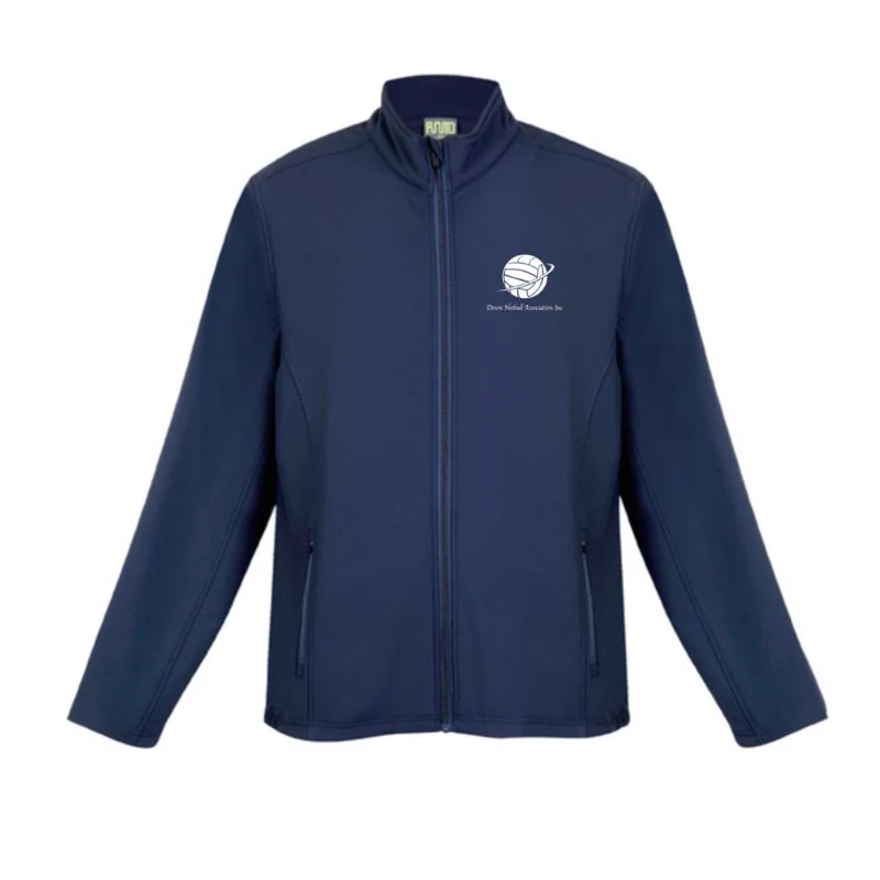 Devon Netball Soft Shell Jacket Ladies and Mens Navy - Image 2