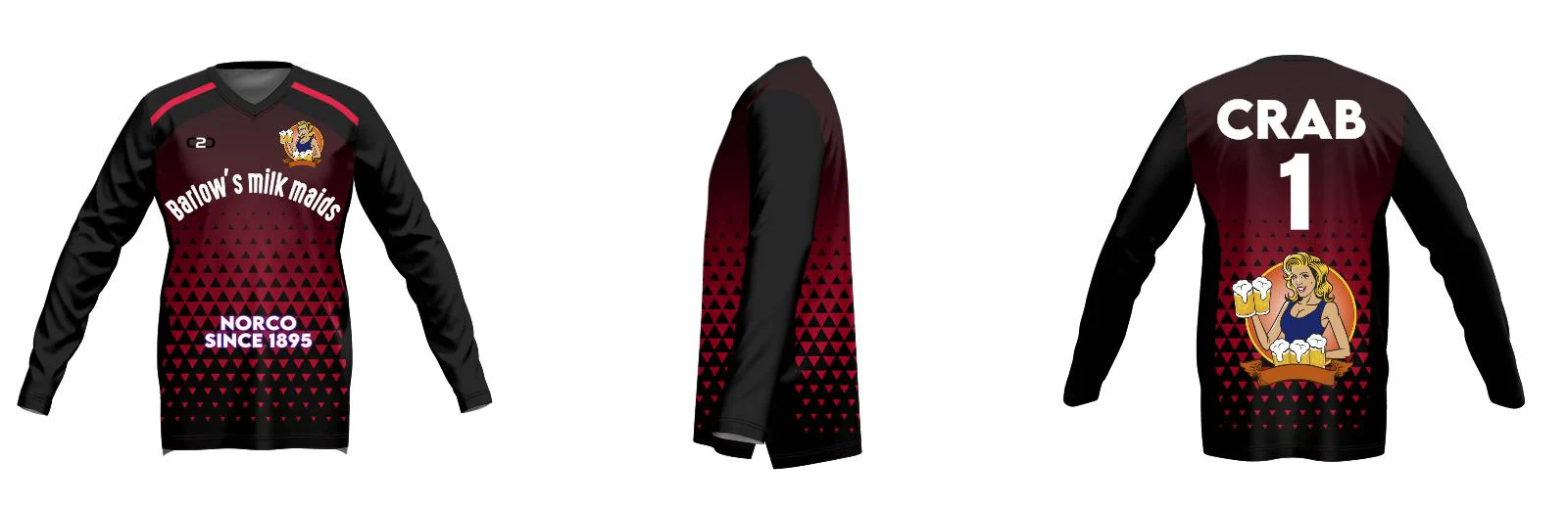 Diamonds SlimFit HP Long Sleeve V Neck Warmup Shirt Design Your Own Custom