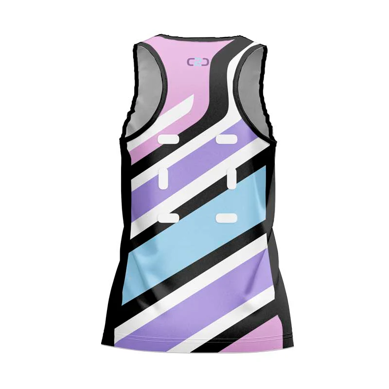 Dodge Netball Singlet Ladies Racerback Design Your Own Custom - Image 2