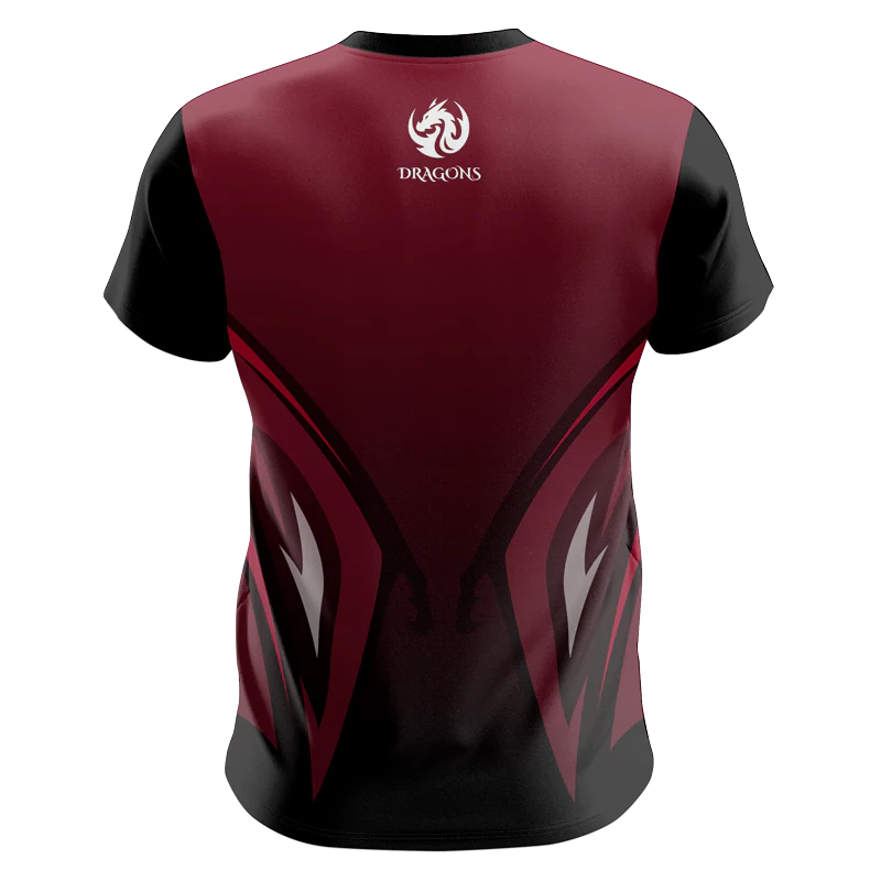 Dragons V Neck Warmup Shirt Design Your Own Custom - Image 2