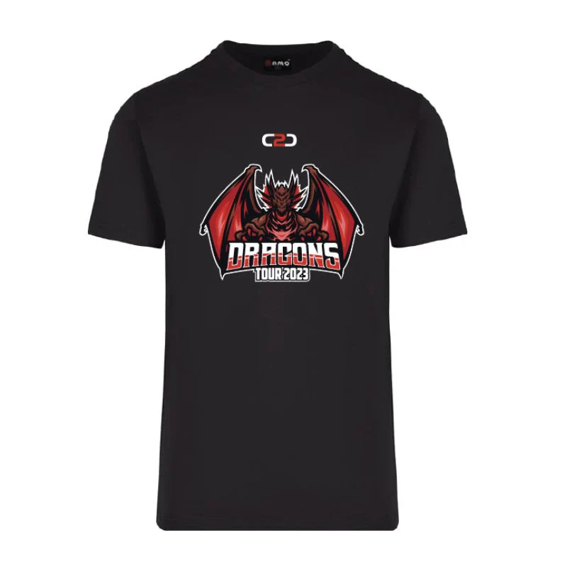 Dragons Cotton Round Tees Mens/Ladies