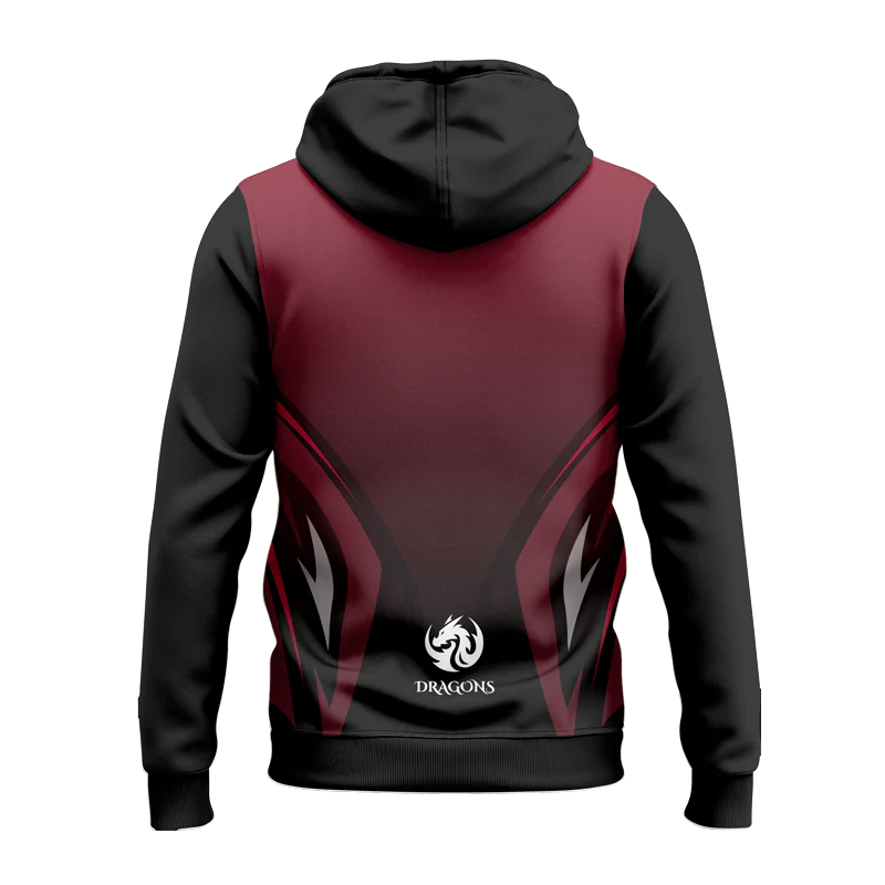 Dragons Pull Over Kinetic Fleece Hoodie Design Your Own - Image 2