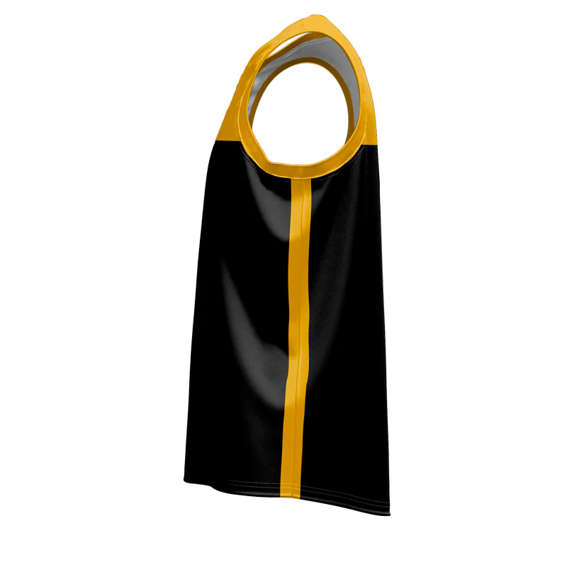 Dream Numbered Basketball Singlet Black/Gold in Stock - Image 3
