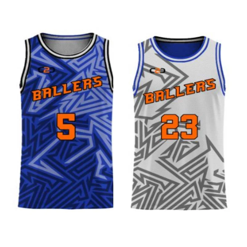 Dribble Pass Shoot Core Reversible Basketball Singlet Royal White