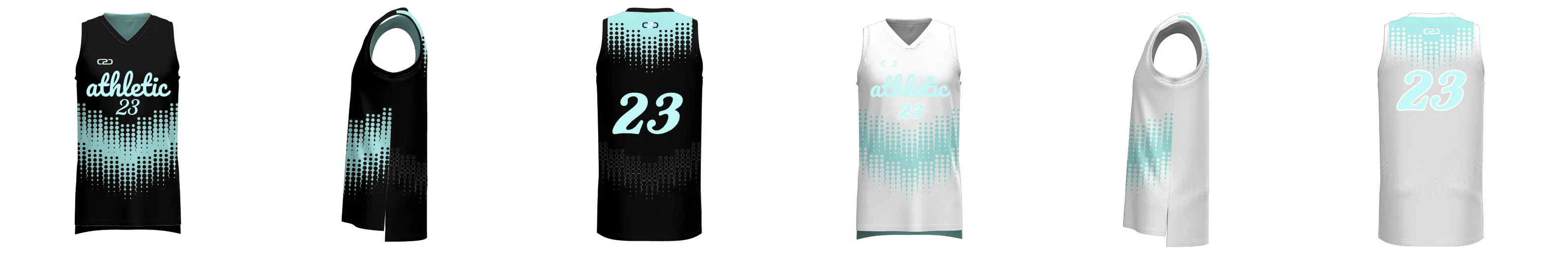 DRIP Reversible SlimFit HP V Neck Basketball Singlet Design Your Own Custom