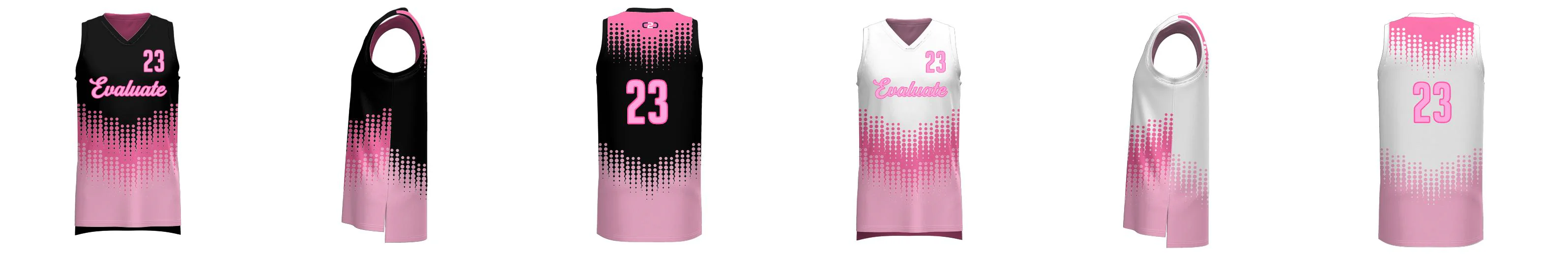 DRIP Reversible SlimFit HP V Neck Basketball Singlet Design Your Own Custom