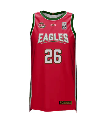 DVBA (Diamond Valley Basketball Association) Big V SlimFit HP Home Playing Singlet Red